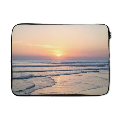Produktbild von MuchoWow® Laptop Hülle 14 ZollMeer - Pastell - Sonne Laptoptasche - Laptoptasche - Stoßsicher - Schutzhaube