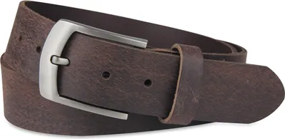 Produktbild von Ledergürtel aus echtem Büffelleder, GERMANY, Gürtel für Damen und Herren, 3,8 cm breit, Dunkelbraun, Größe 125