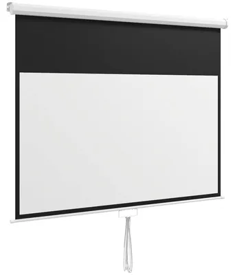 Produktbild von Beamer-Leinwand 80 Zoll motorisiert 16:9 Wand-/Deckenmontage 4K Ultra HD 160° Betrachtungswinkel dreilagig WeiØ 187 x 8 x 150 cm