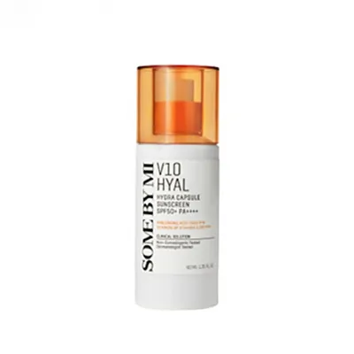 Zdjęcie produktu dla SOMEBYMI V10 HYAL HYDRA CAPSULE SUNSCREEN SPF 50+ PA++++,40ML krem z filtrem