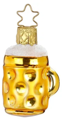 Produktbild von Christbaumschmuck Bayerischer Bierkrug 5cm gold, 1 Stück