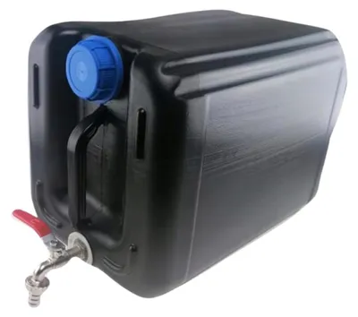 Produktbild von Anwicar Wasserkanister mit Hahn 20l Schwarz, Camping Wassertank,Trinkwasserkanister