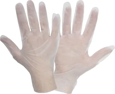 Produktbild von Weisse Vinylhandschuhe, 100 Stück, Box, "7", Ce, Lahti