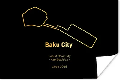 Produktbild von MuchoWow® Poster Baku - Formel 1 - Rennstrecke 120x80 cm - Bilder