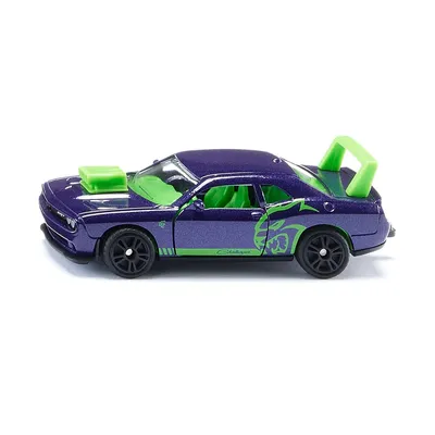 Zdjęcie produktu dla Siku Dodge Challenger Hellcat Custom, Model samochodu sportowego, 3 lat(a), Plastik, Metal, Fioletowy
