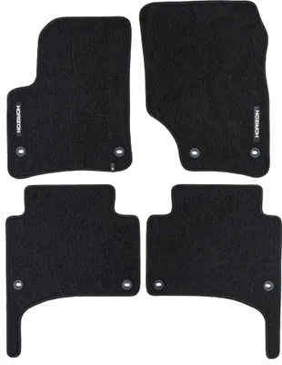 Image de Tapis de Sol de Voiture pour Porsche Cayenne I 2002-2010 Velours Noir 4Pcs
