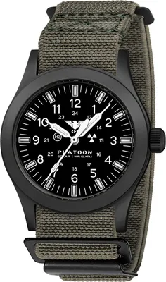KHS PLABSSF.DFSGO Herrenuhr Platoon Solar Flex-Textilband Grau 1