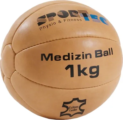 Produktbild von Medizinball aus Leder, Ø 19 cm, 1 kg