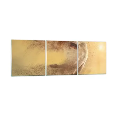 Produktbild von Bilder auf glas - Frau Abstraktion - 120x40cm - Glasbilder - Wandbilder - Kunstdruck - zum Aufhängen bereit - Wanddekoration aus Glas - Glas Bilder - Wandbild auf Glas - 3 Teile - GCA120x40-4061