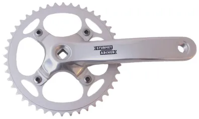 Produktbild von Sturmey Archer FCS-750 Single Kurbelgarnitur Silber 44 Zähne