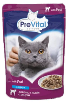 Image de PreVital capsule pour chats 100g veau
