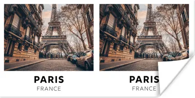 Produktbild von MuchoWow® Poster Paris - Frankreich - Eiffelturm 40x20 cm - Poster für die Wand - Poster Schlafzimmer