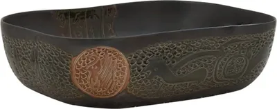 Immagine prodotto di vidaXL Lavabo da appoggio Nero Rettangolare 48x37,5x13,5 cm Vetroceramica