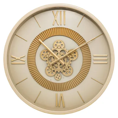 Produktbild von Atmosphera createur d'interieur - Mechanische uhr guiliana metall beige d50cm