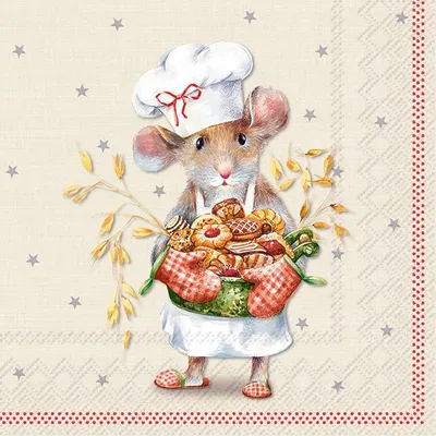 Produktbild von Serviette "Mäusebäcker", 20 Stück