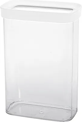 Produktbild von EMSA Optima, Box, Rechteckig, 2,2 l, Transparent, Weiß, Styrol-Methylmethacrylat (MS), Thermoplastisches Elastomer (TPE), 160 mm