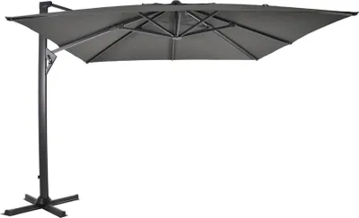 Produktbild von Ampelschirm - Ø3m - Grau - UV50+ - Robustes Polyester - Aluminiumrahmen