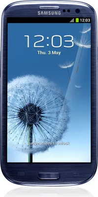 Produktbild von Samsung Galaxy S III Smartphone - 12,2 cm (4,8 Zoll) OLED 1280 x 720 - Cortex A9 - Android 4.0 Ice Cream Sandwich - 4G - Blau - Bar - 1 SIM Support - kein SIM-Lock - Rear Camera: 8 Megapixel - Near Field Kommunikation