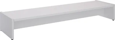 Produktbild von Monitorständer ZOOM für 2 Monitore Bildschirmerhöhung Schreibtischaufsatz Tischaufsatz 100 x 15 x 27 cm in weiß