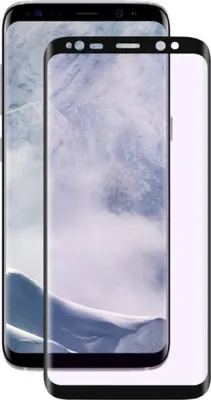 Two smartphones are shown, one slightly behind the other, with a snowy landscape as the wallpaper.