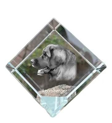Immagine prodotto di Leonberger dado di cristallo con cane Art-Dog