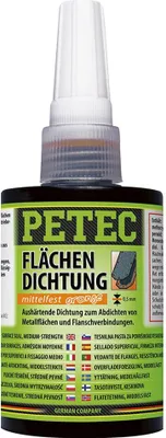 Produktbild von Petec Dichtstoff Flächendichtung mittelfest aushärtend orange 75ml 97175