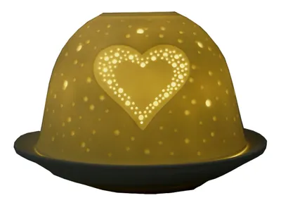 Produktbild von Windlicht Herzen der Liebe Ehe Glück Dome Light Herz Teelichthalter