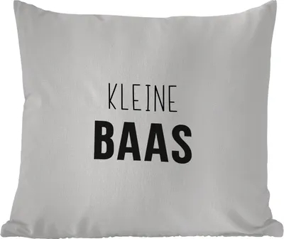 Produktbild von MuchoWow® Outdoor Kissen - Sprichwörter - Kleiner Chef - Kinder - Zitate - 50x50 cm - Wetterfest - Lounge Kissen - Komfortabel - Kissen mit Bild