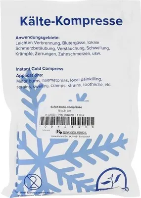 Produktbild von Sofort-Kälte Kompresse 15x21 cm 1 St