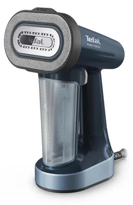 Produktbild von Tefal Pure Force DT8755E0, Tragbare Dampfbürste, 0,18 l, 0,4 min, Blau, Tasten, 0,003 h