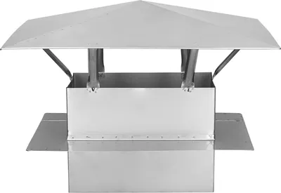 Produktbild von Kaminhaube Edelstahl 140x140 mm – Schornsteinabdeckung Regenhaube