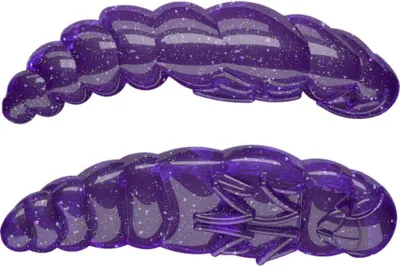 Produktbild von Libra Lures Largo 35 Gummilarven Käse schwimmend Purple With Glitter