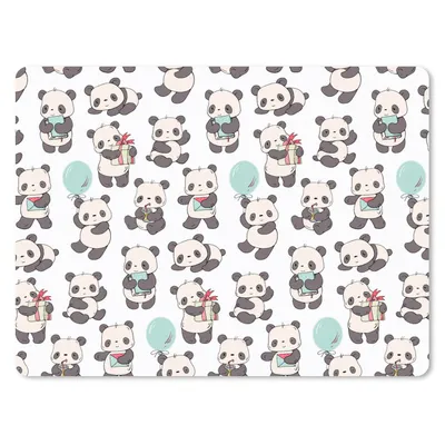 Produktbild von MuchoWow® Mauspad Mousepad Geschenk - Panda - Muster 23x19 cm - Mousepads - Maus Mat - Pad - Mausunterlage - Schreibtischunterlage - Mauspad