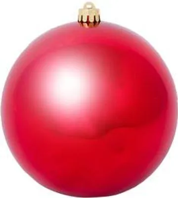 Produktbild von B&S Weihnachtskugel Bruchfest | rot | 20 cm | Kunststoff