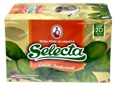 Zdjęcie produktu dla Yerba Mate Selecta Cocido Tradicional 20 x 3 g Paragwajska 75 g