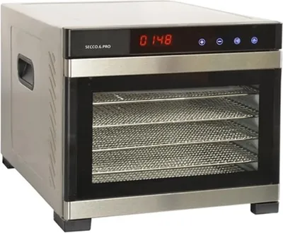 Image de Déshydrateur fruits et légumes 6 plateaux inox - Kitchen Chef - SECCO6PRO -