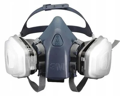 Produktbild von 3M 7502 Atemschutzmaske, Filter: 6051, 5911, 501, Set