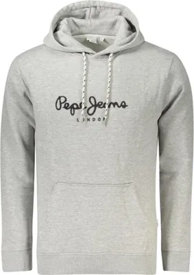 Produktbild von Herren Kapuzen-Sweatshirt Grau: Gefüttert, Nachhaltige Baumwolle