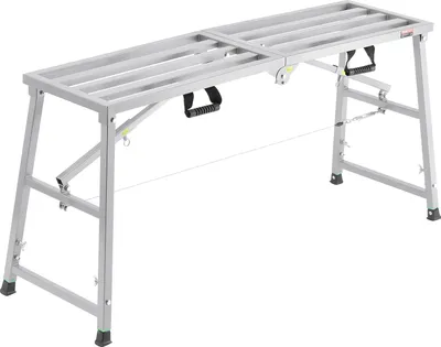 Zdjęcie produktu dla Platforma robocza VEVOR 700-1150 mm, składana drabina ze stali stopowej, przenośna platforma robocza, nośność 360 kg, stołek do malowania płyt kartonowo-gipsowych, czyszczenia, mycia