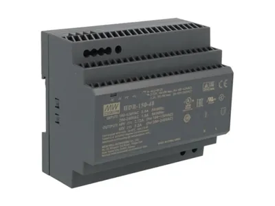 Obrázek produktu pro MEAN WELL HDR-150-48, 85 - 264 V, 150 W, 48 V, RoHS, 105 mm, 54,5 mm