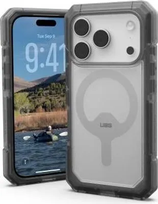 Zdjęcie produktu dla Urban Armor Gear 114521114G31, Pokrowiec, Apple, iPhone 17 Pro, 16 cm (6.3"), Popiół, Przezroczysty
