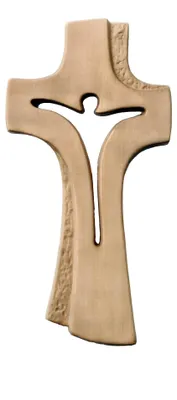 Holzkreuz Bethlehem 24 cm handbemalt religiös
