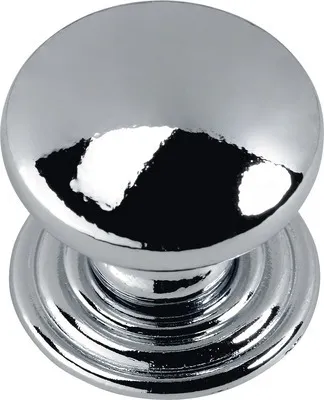 Produktbild von Möbelknopf Zinkdruckguss verchromt ØxH 22/21 mm