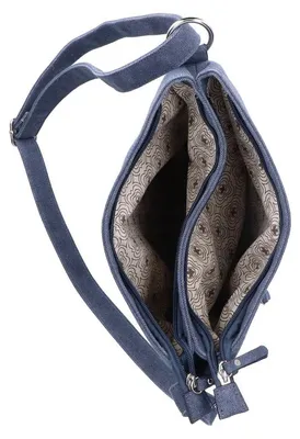 Produktbild von Rieker Damen Umhängetasche Schulterriemen Außenfächer H1517, Farbe:Blau