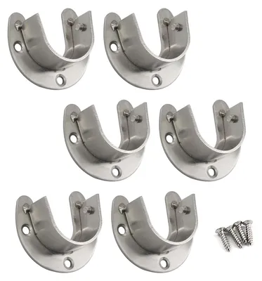 Produktbild von Edelstahl-Flanschhalterung mit 32 mm Durchmesser (6 Stück)