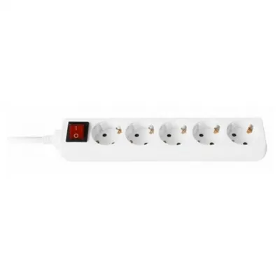Obrázek produktu pro Ewent EW3916, 1,5 m, Vnitřní, Typ F, Bílá, 5 AC zásuvky / AC zásuvek, 16 A