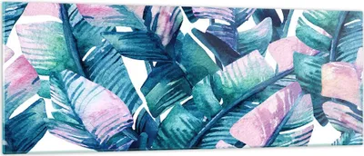 Produktbild von Bilder auf glas - Blatt Pflanze Blume - 140x50cm - Glasbilder - Wandbilder - Kunstdruck - zum Aufhängen bereit - Wanddekoration aus Glas - Glas Bilder - Wandbild auf Glas - Einteilig - GAB140x50-3949