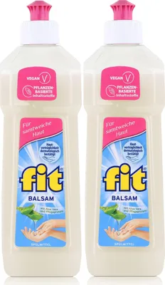 Produktbild von fit Spülmittel Balsam 500ml - Mit Aloe Vera und Pflegeprotein (2er Pack)