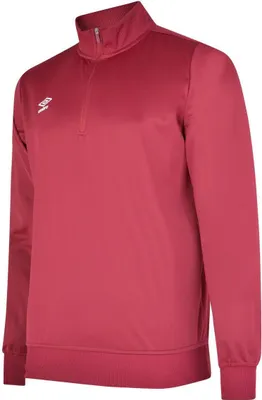 Produktbild von Umbro - "Club Essential" Sweatshirt mit halbem Reißverschluss für Kinder UO105 (140) (Weinrot)