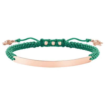 Produktbild von Thomas Sabo Damen Armband 925 Silber Grün/Rosegold LBA0057-597-6-L21v